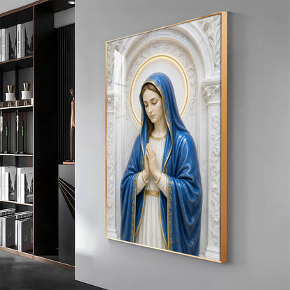 Praying Mother Mary Premium Acrylic Vertical Wall Art