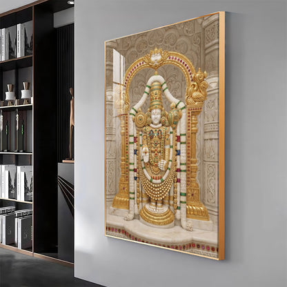 Lord Raja Ram Premium Acrylic Vertical Wall Art