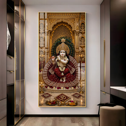 Divine Bal Gopal Krishna Premium Acrylic Vertical Wall Art