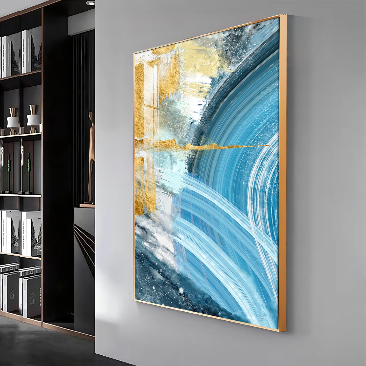 Celestial Wave Premium Acrylic Vertical Wall Art