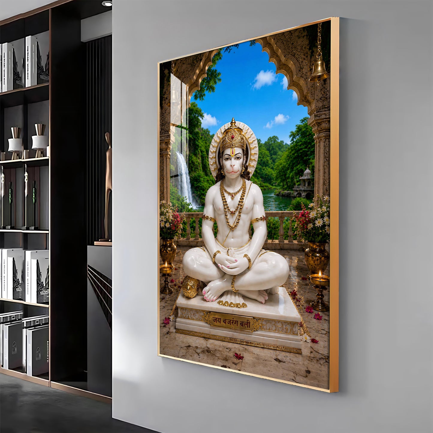 Ram Dutt Hanuman Ji Premium Acrylic Vertical Wall Art