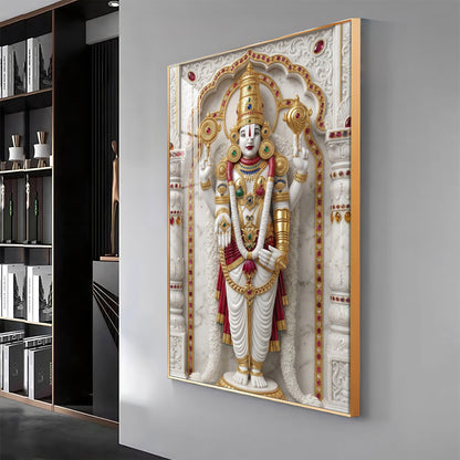 Divine Lord Murungan Ji Premium Acrylic Vertical Wall Art