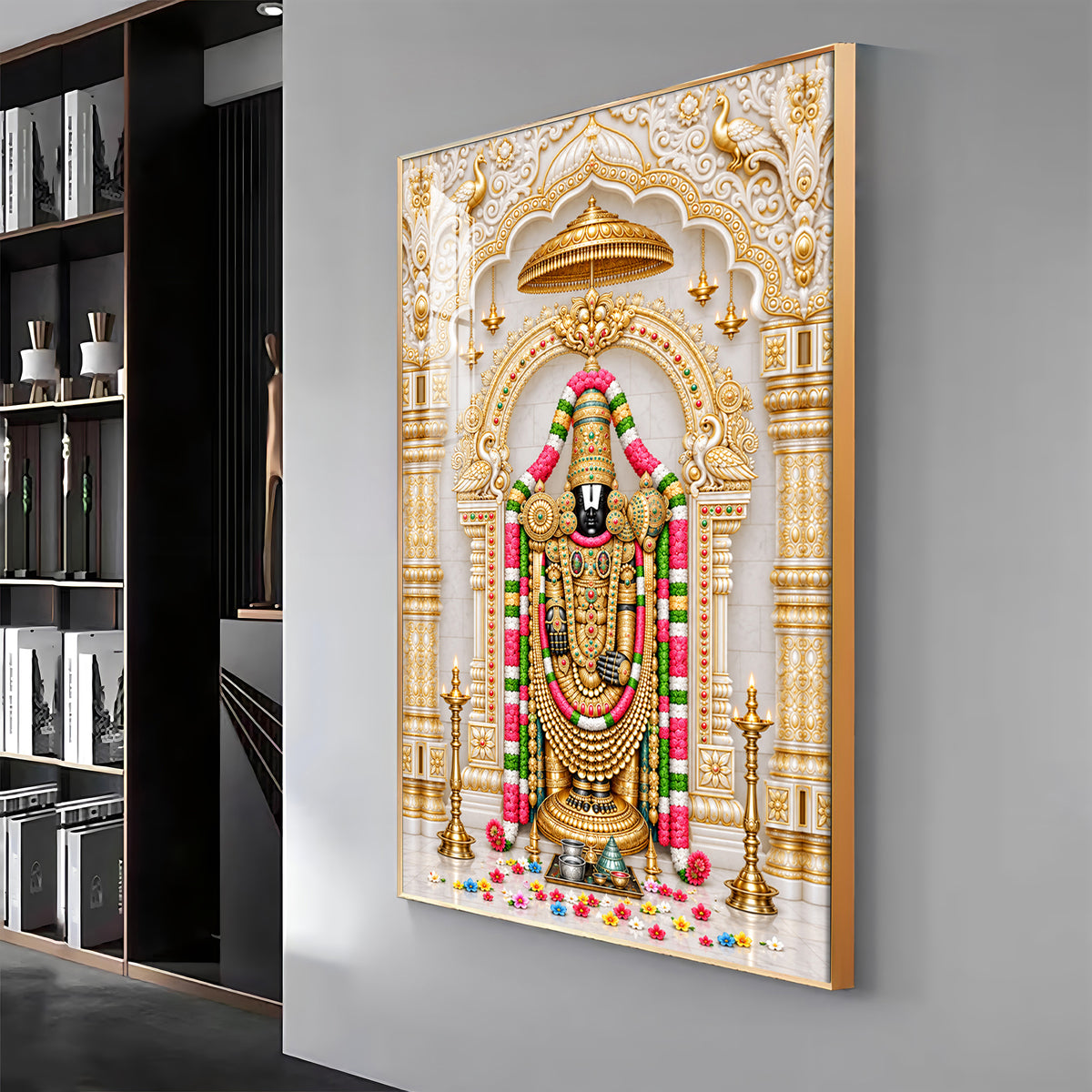 Spiritual Tirupati Balaji Premium Acrylic Vertical Wall Art