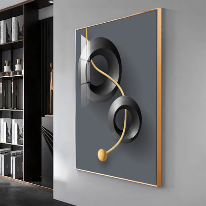 Aerial Rings Premium Acrylic Vertical Wall Art