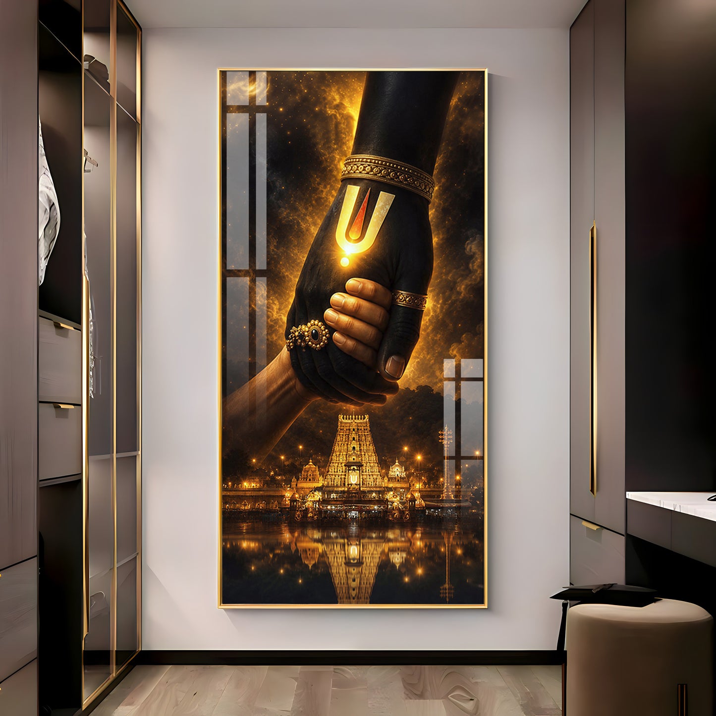 God Hand Of Spiritual Salvation Premium Acrylic Vertical Wall Art