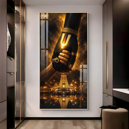 God Hand Of Spiritual Salvation Premium Acrylic Vertical Wall Art