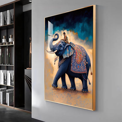 Decorated Asian Elephant Premium Acrylic Wall Art