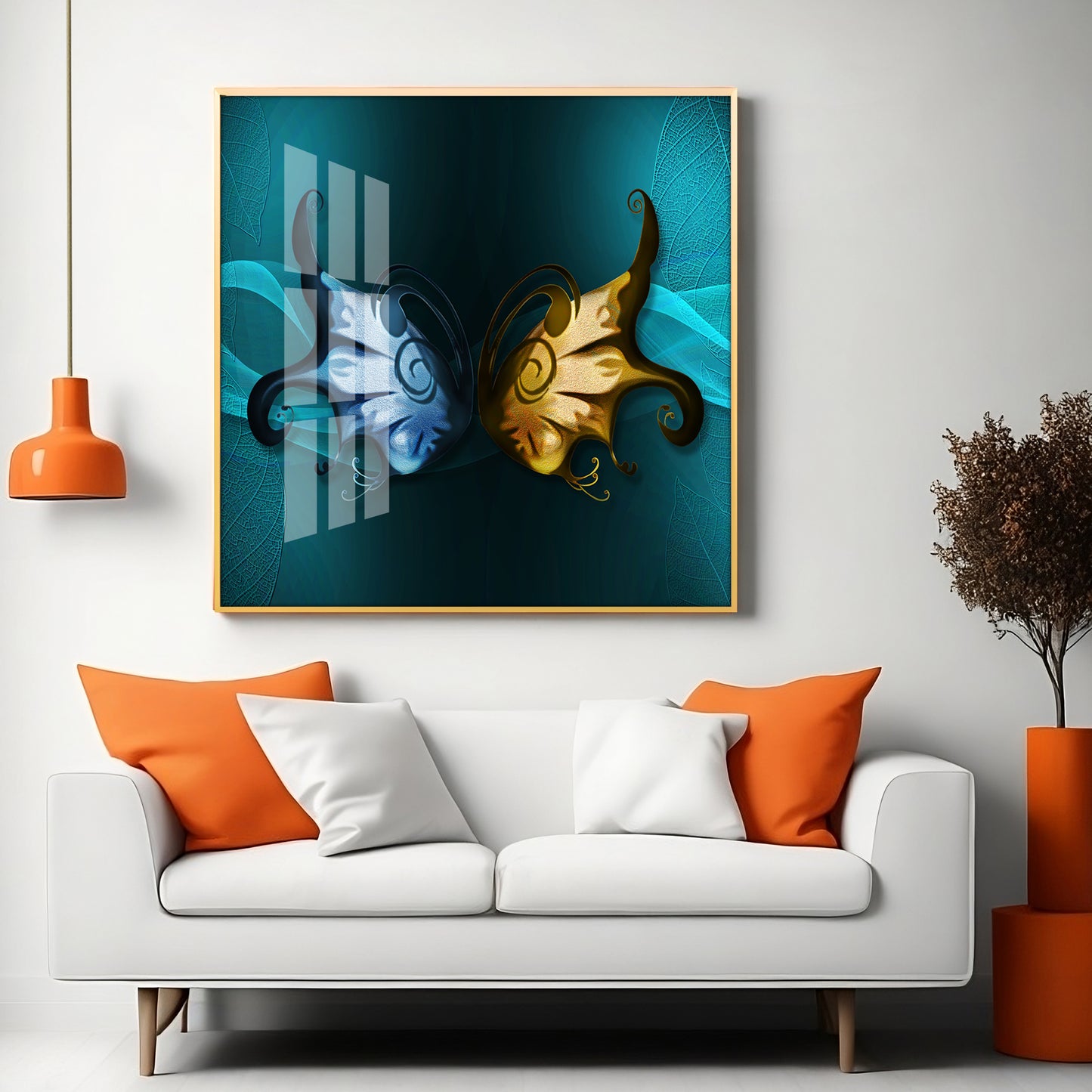Butterfly Wings Premium Acrylic Square Wall Art