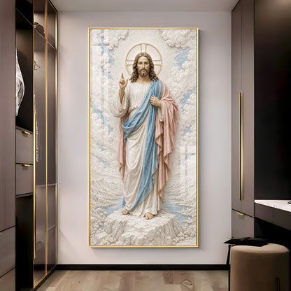 Jesus Christ Divine Premium Acrylic Vertical Wall Art