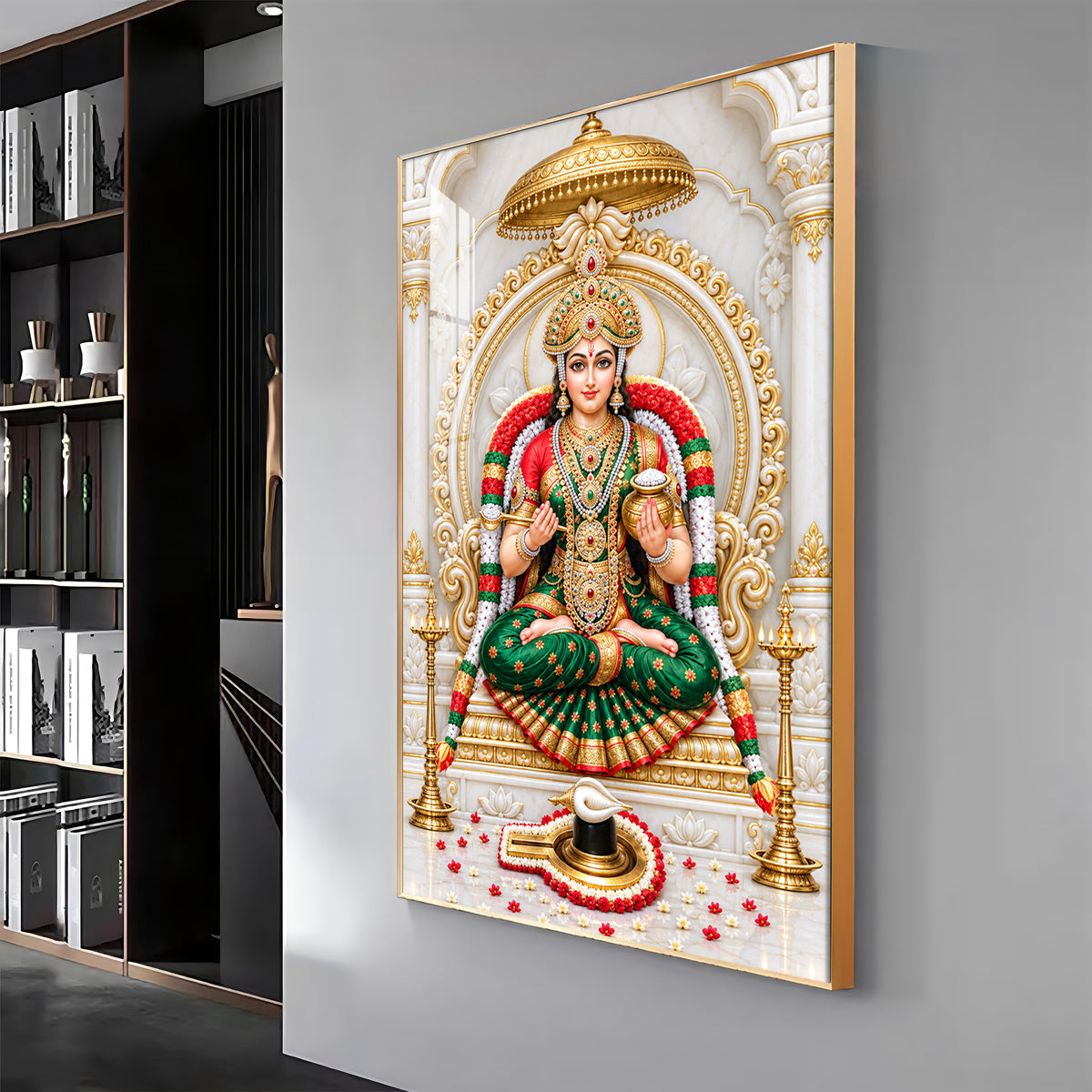 Annapurna With Shivling Premium Acrylic Vertical Wall Art
