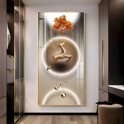 Deerly Decorated Premium Acrylic Vertical Wall Art
