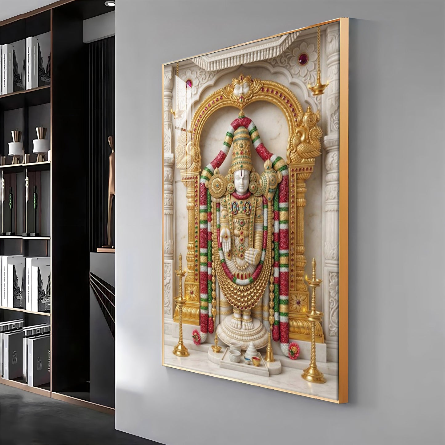 Divine Shree Venkateswara Premium Acrylic Vertical Wall Art