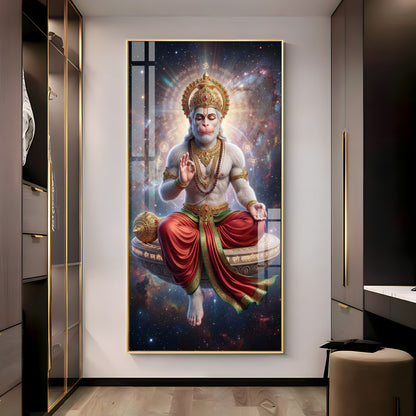 Hanuman's Blessing Premium Acrylic Vertical Wall Art