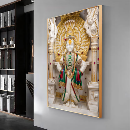 God Swaminarayan Premium Acrylic Vertical Wall Art