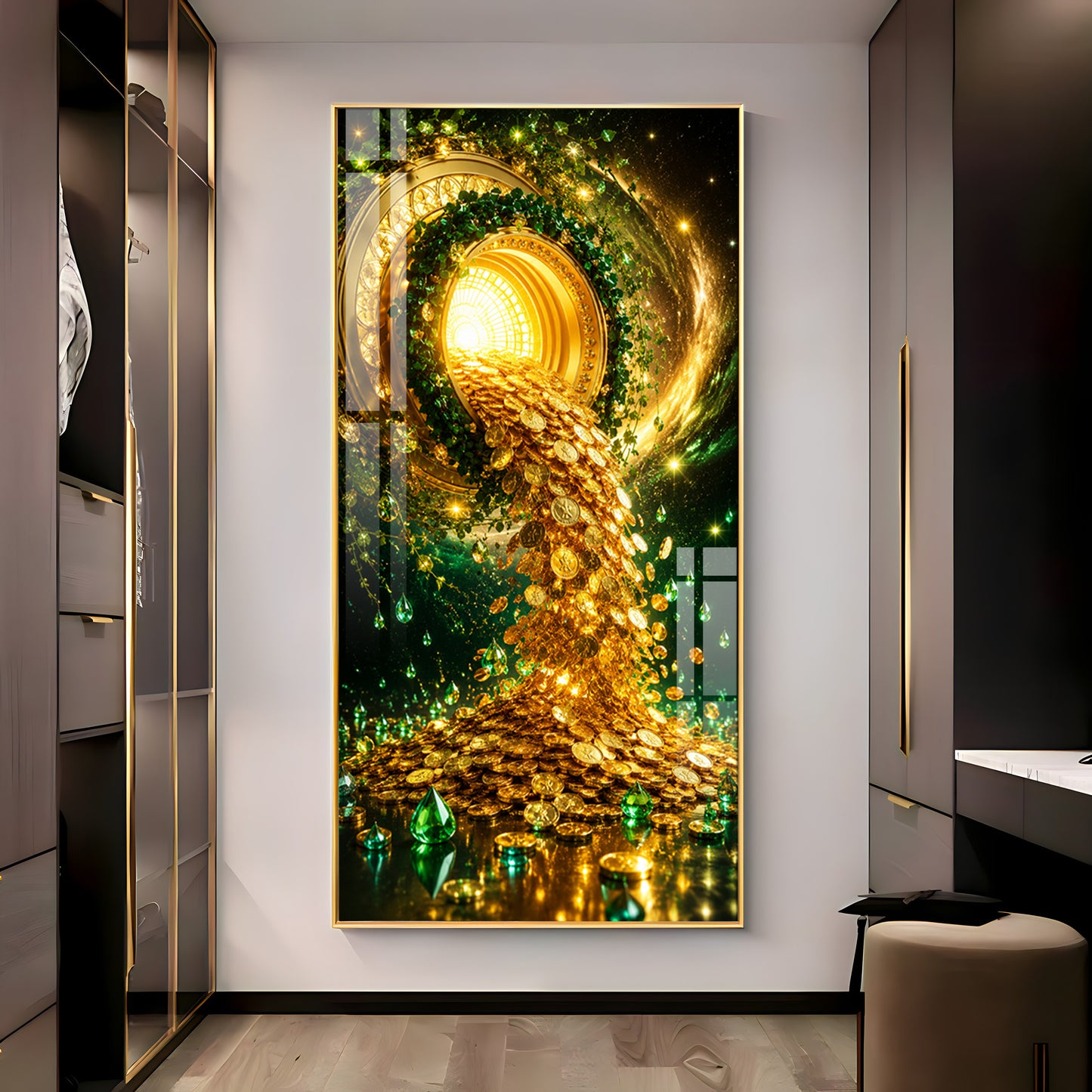 Portal Of Wealth Premium Acrylic Vertical Wall Art