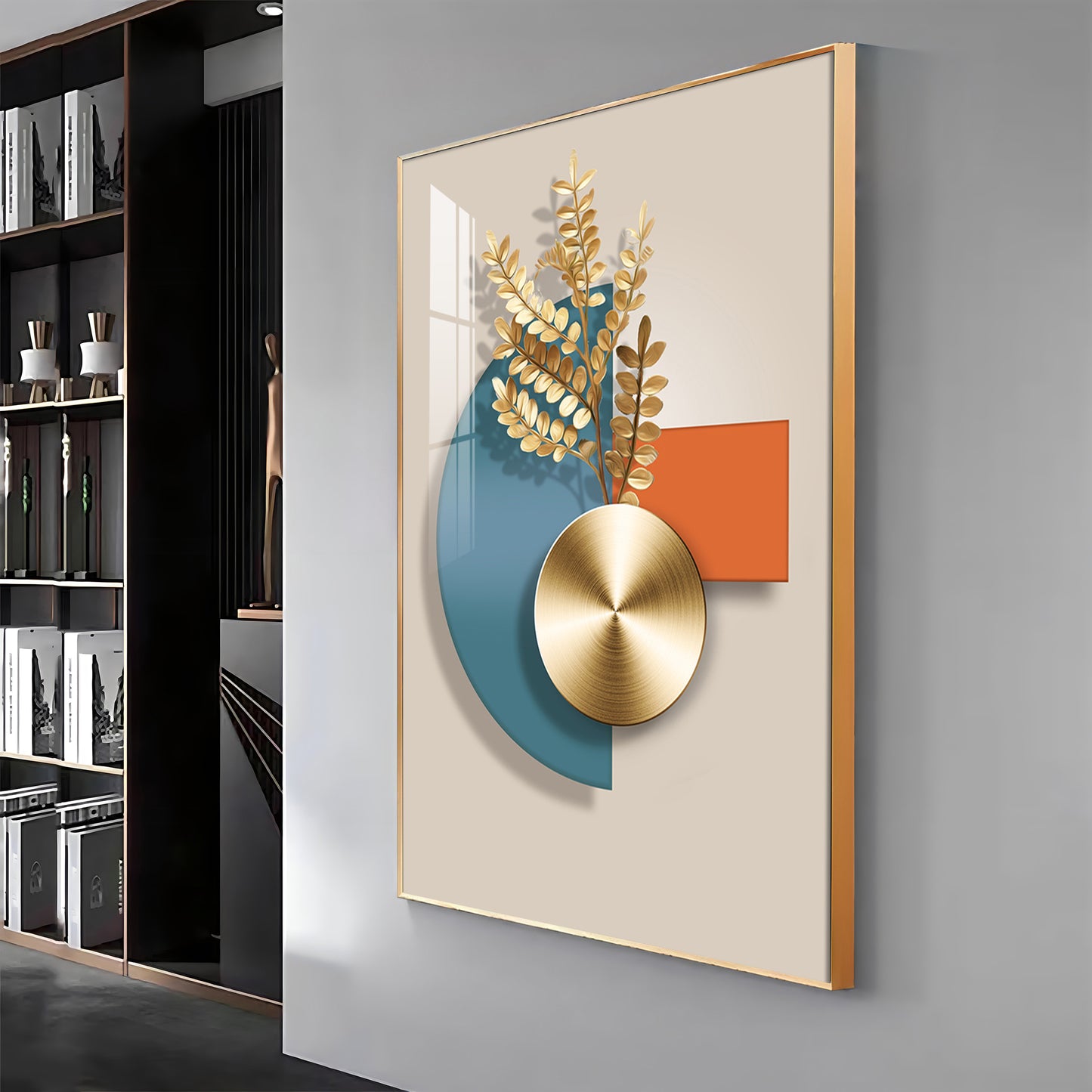 Blue Sphere Sentinel Premium Acrylic Vertical Wall Art