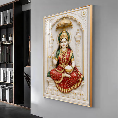 Divine Mata Annapurna Premium Acrylic Vertical Wall Art