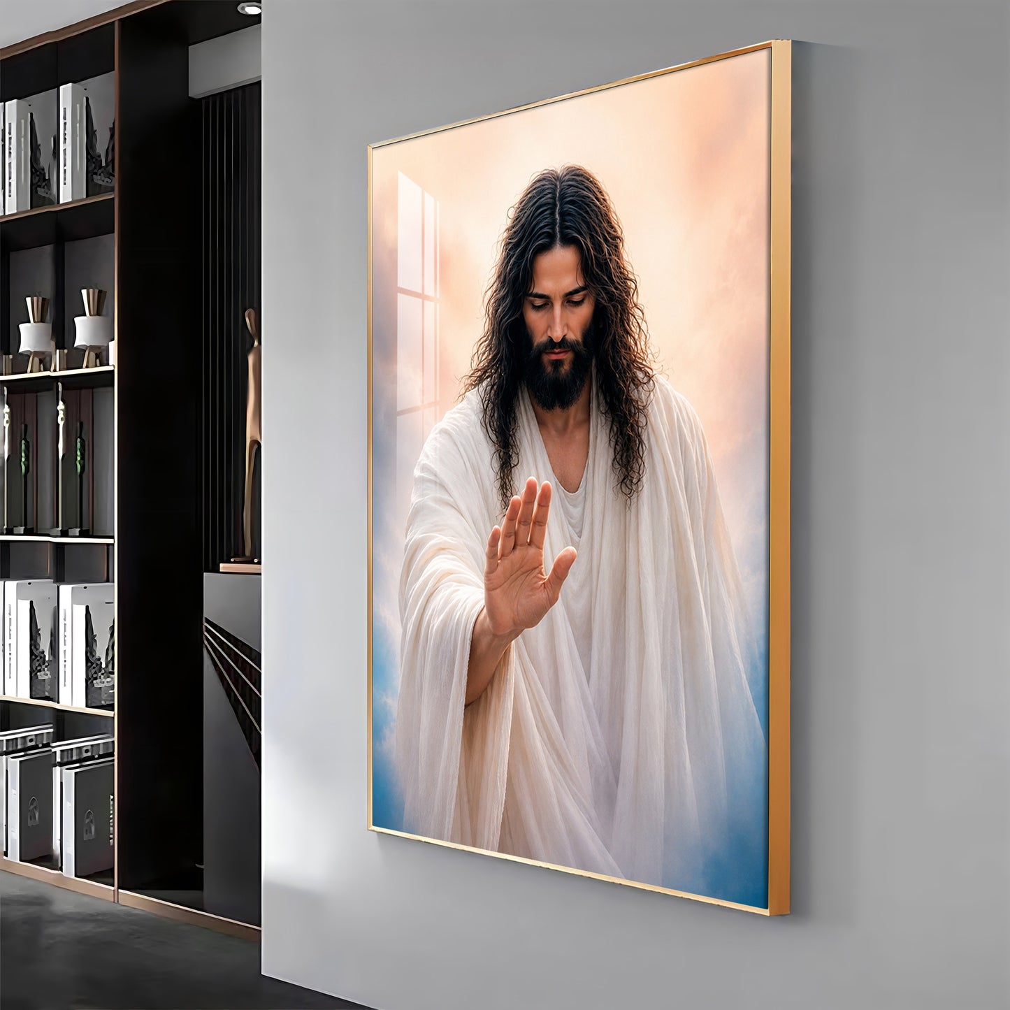 Depicting Jesus Christ Premium Acrylic Vertical Wall Art