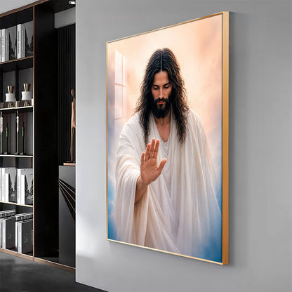 Depicting Jesus Christ Premium Acrylic Vertical Wall Art