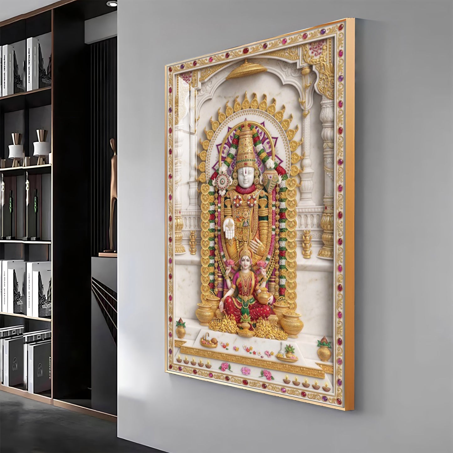 Lord Venkateswara Bala ji Premium Acrylic Vertical Wall Art