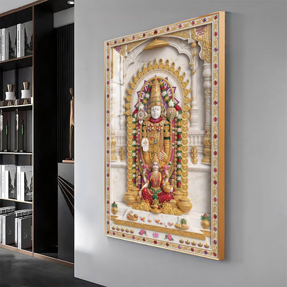 Lord Venkateswara Bala ji Premium Acrylic Vertical Wall Art