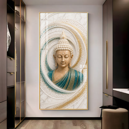 Buddha Spiral Premium Acrylic Vertical Wall Art