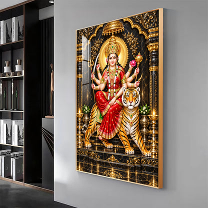 Divine Maa Ambe Premium Acrylic Vertical Wall Art