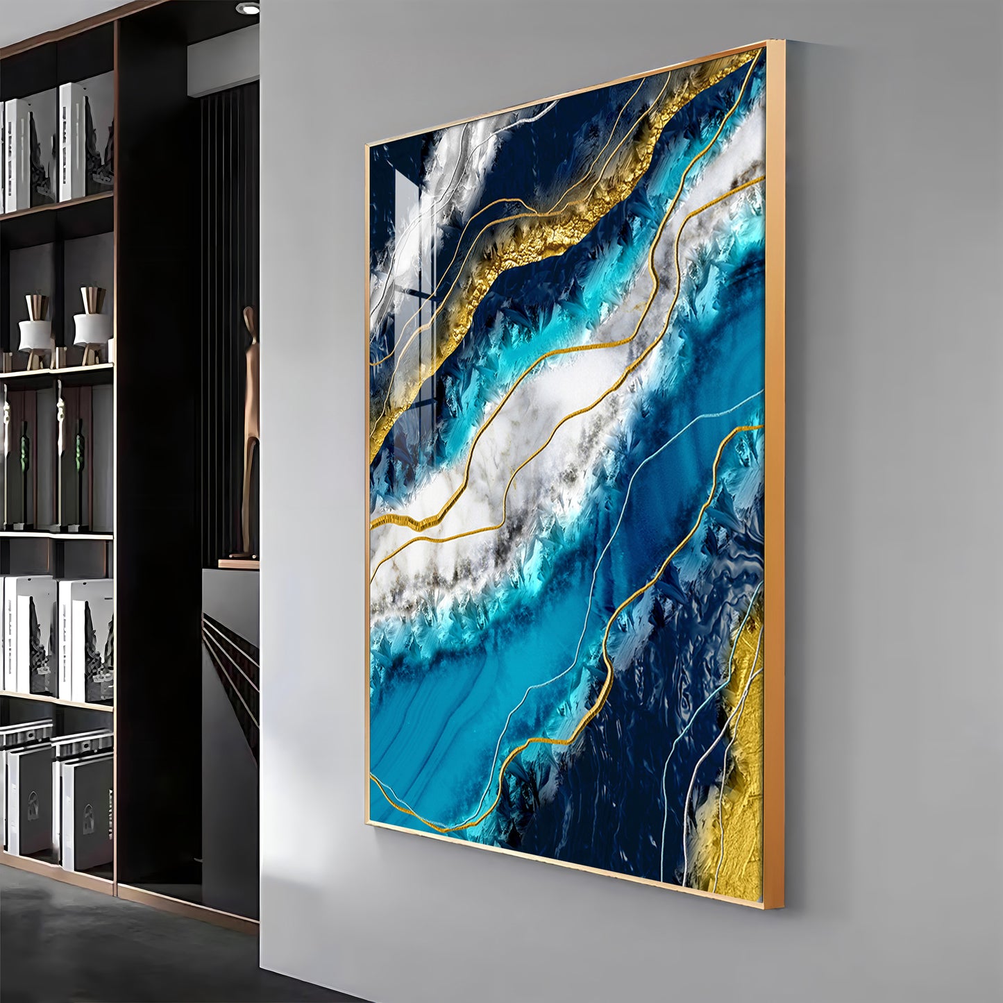 Oceanic Harmony Premium Acrylic Vertical Wall Art