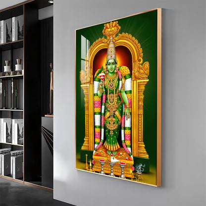 Shri Meenakshi Amma Premium Acrylic Vertical Wall Art