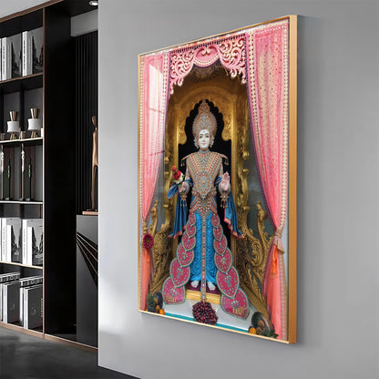 Shri Ghanshyam Maharaj Premium Acrylic Vertical Wall Art