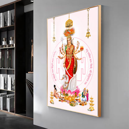 Shree Hinglaj Mataji Premium Acrylic Vertical Wall Art
