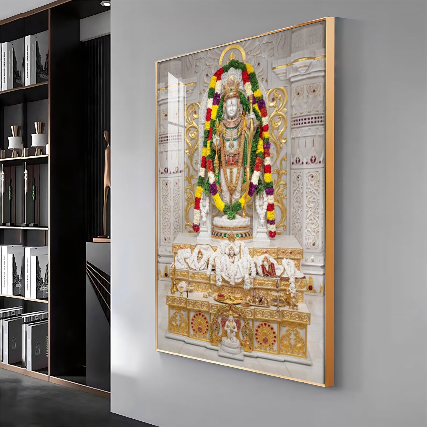 Divine Ram Lalla Premium Acrylic Vertical Wall Art