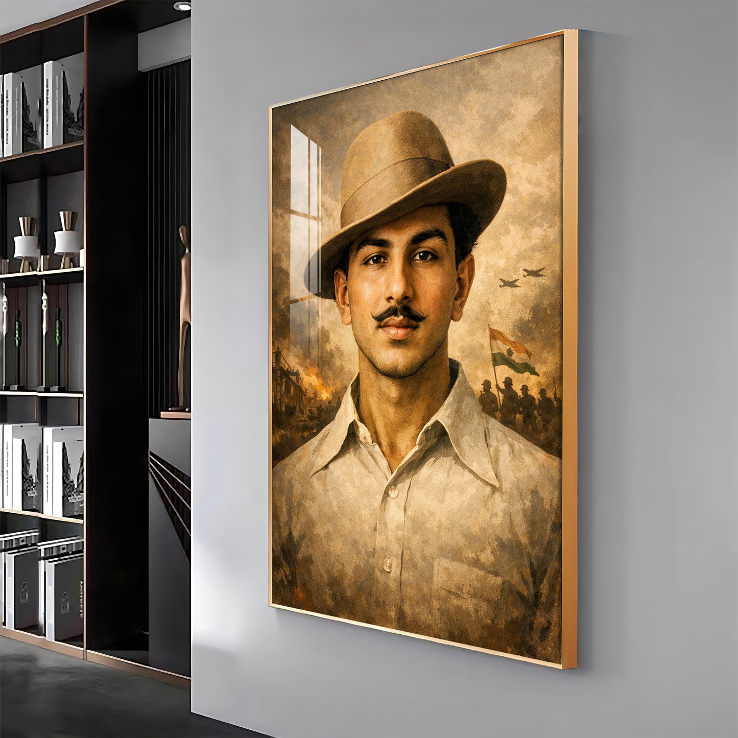 Shaheed Bhagat Singh Premium Acrylic Vertical Wall Art