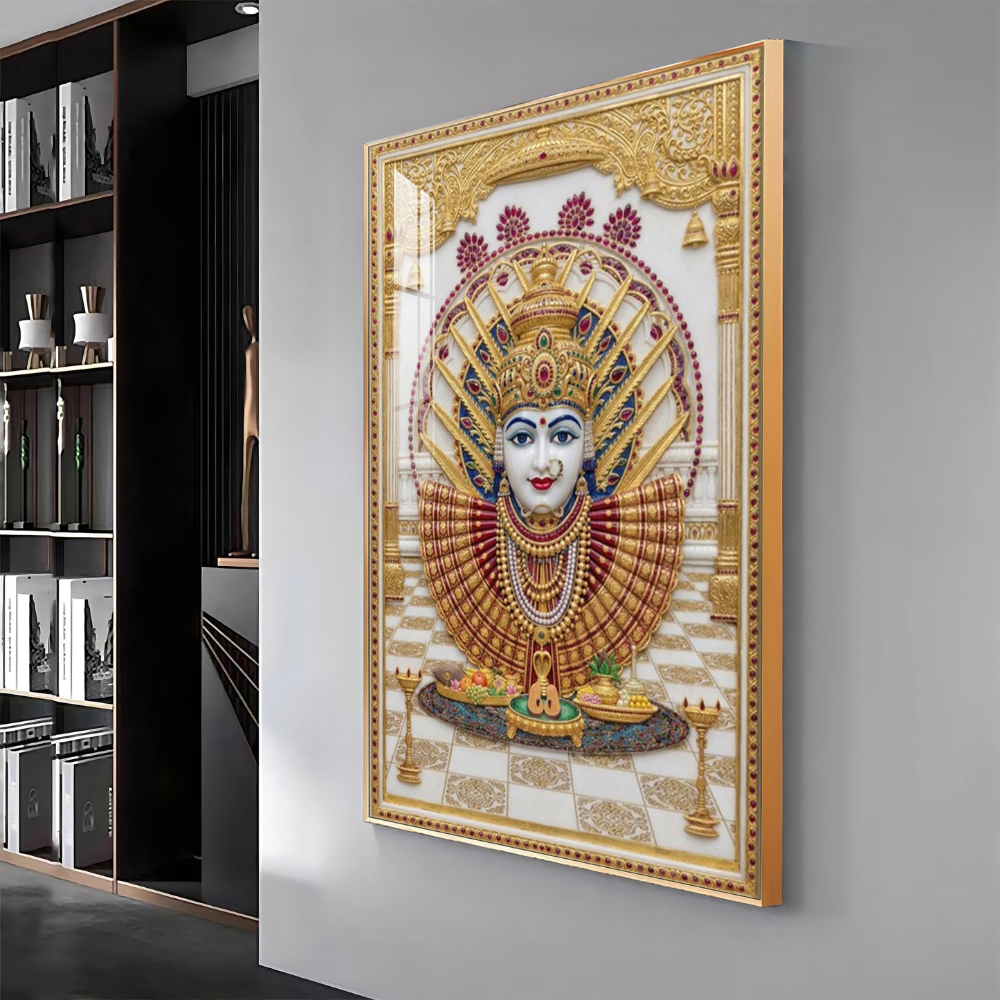Goddess Renuka Premium Acrylic Vertical Wall Art