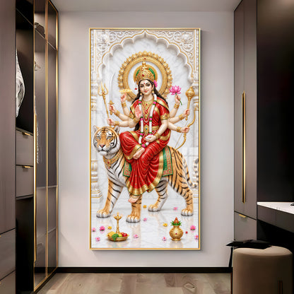 Maa Ambika Premium Acrylic Vertical Wall Art