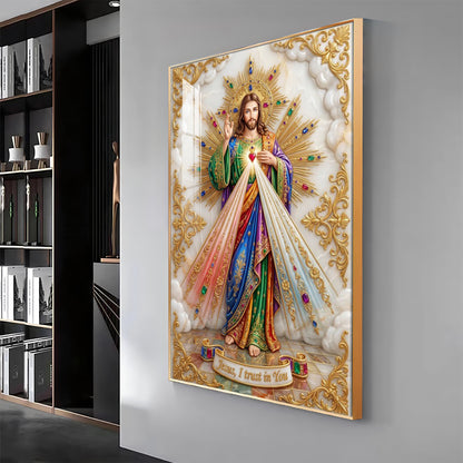 Divine Mercy Of Jesus Premium Acrylic Vertical Wall Art