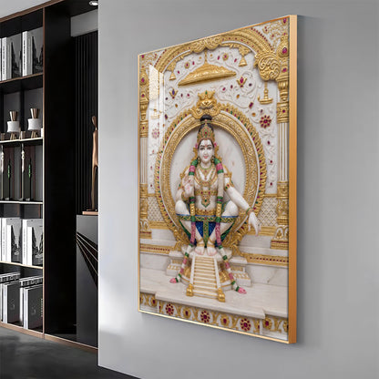 Lord Ayyappa Yoga Premium Acrylic Vertical Wall Art