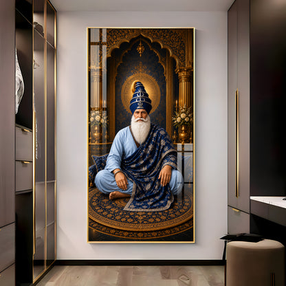 Spiritual Guru Hargobind Ji Premium Acrylic Vertical Wall Art