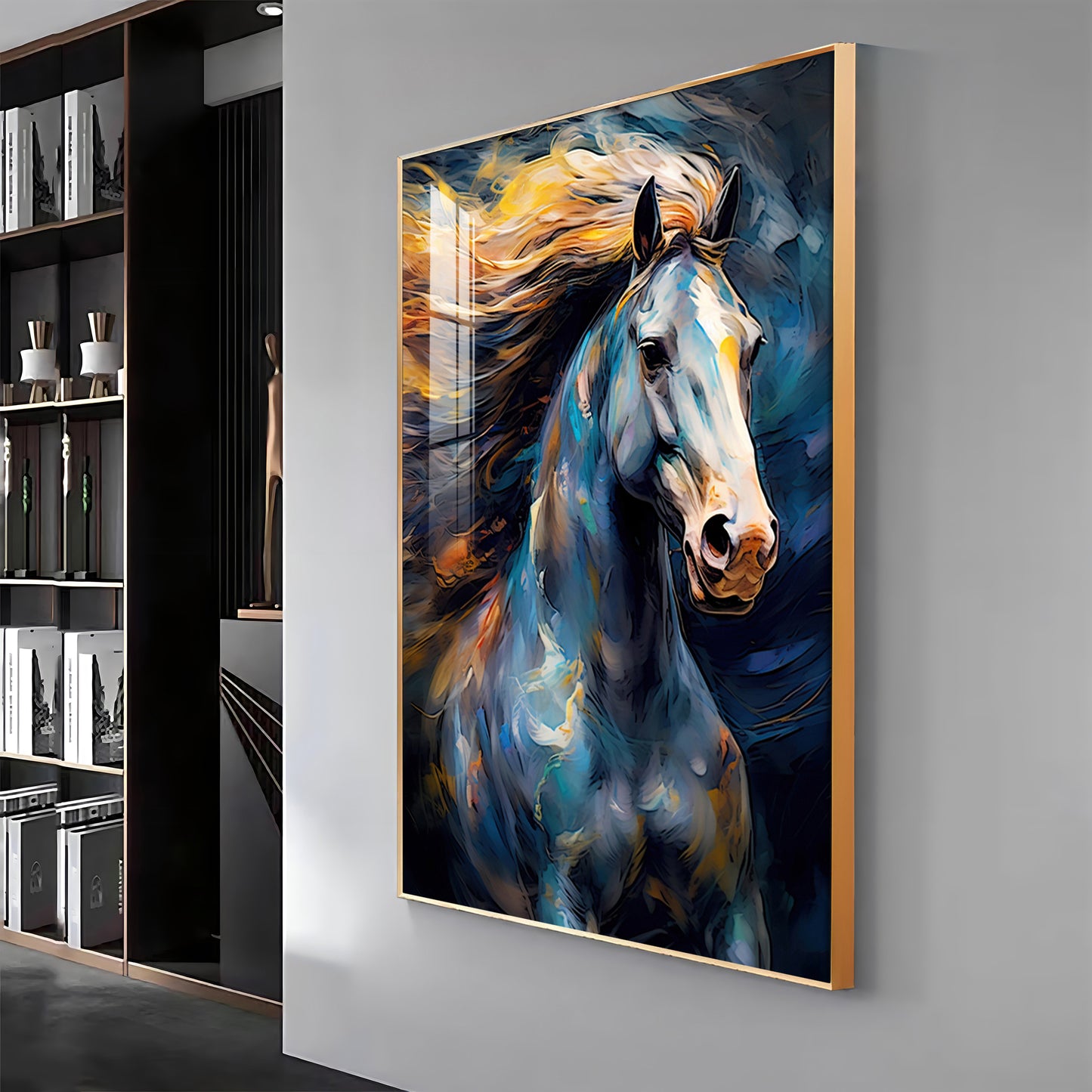 Radiant Horse Premium Acrylic Vertical Wall Art