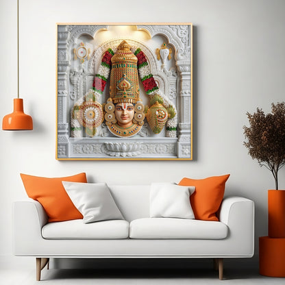 Lord Perumal Premium Acrylic Square Wall Art