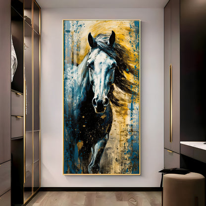 Horse Equine Elegance Premium Acrylic Vertical Wall Art