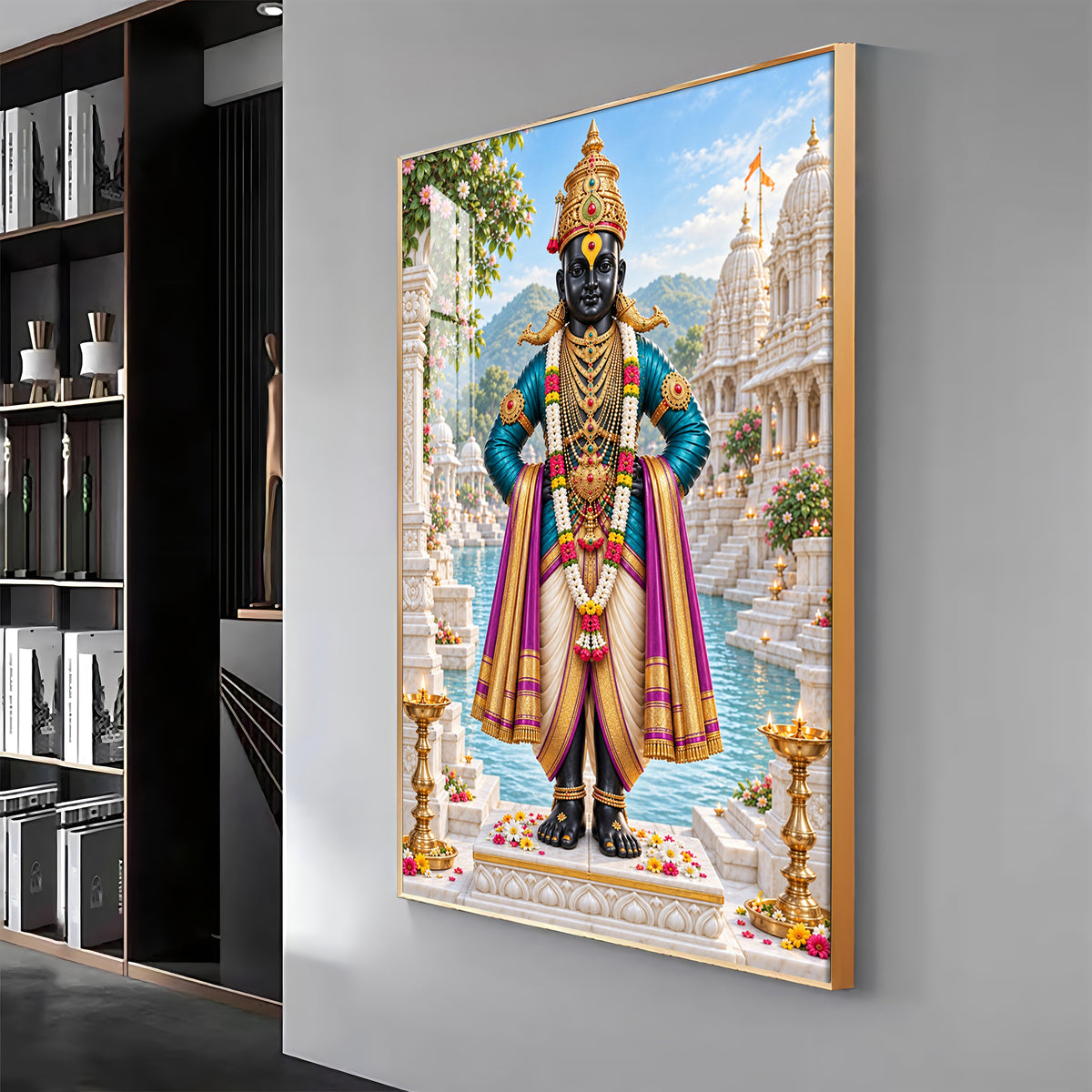 Lord Vitthal Premium Acrylic Vertical Wall Art