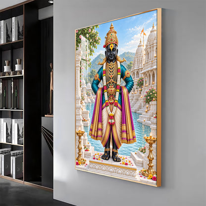 Lord Vitthal Premium Acrylic Vertical Wall Art