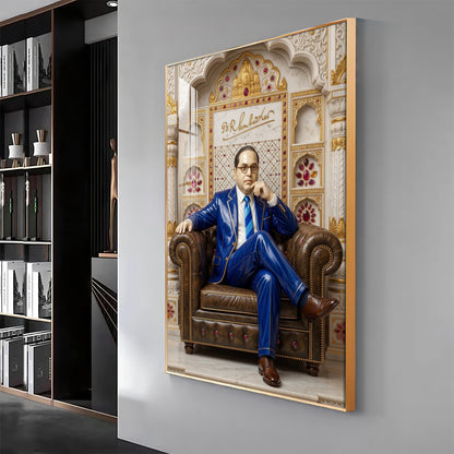 Dr. B.R. Ambedkar Premium Acrylic Vertical Wall Art