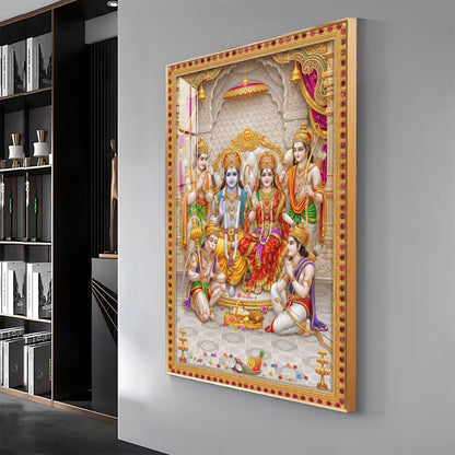 Religious Ram Darbar Premium Acrylic Vertical Wall Art