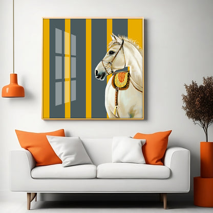 Elegant Horse Premium Acrylic Square Wall Art