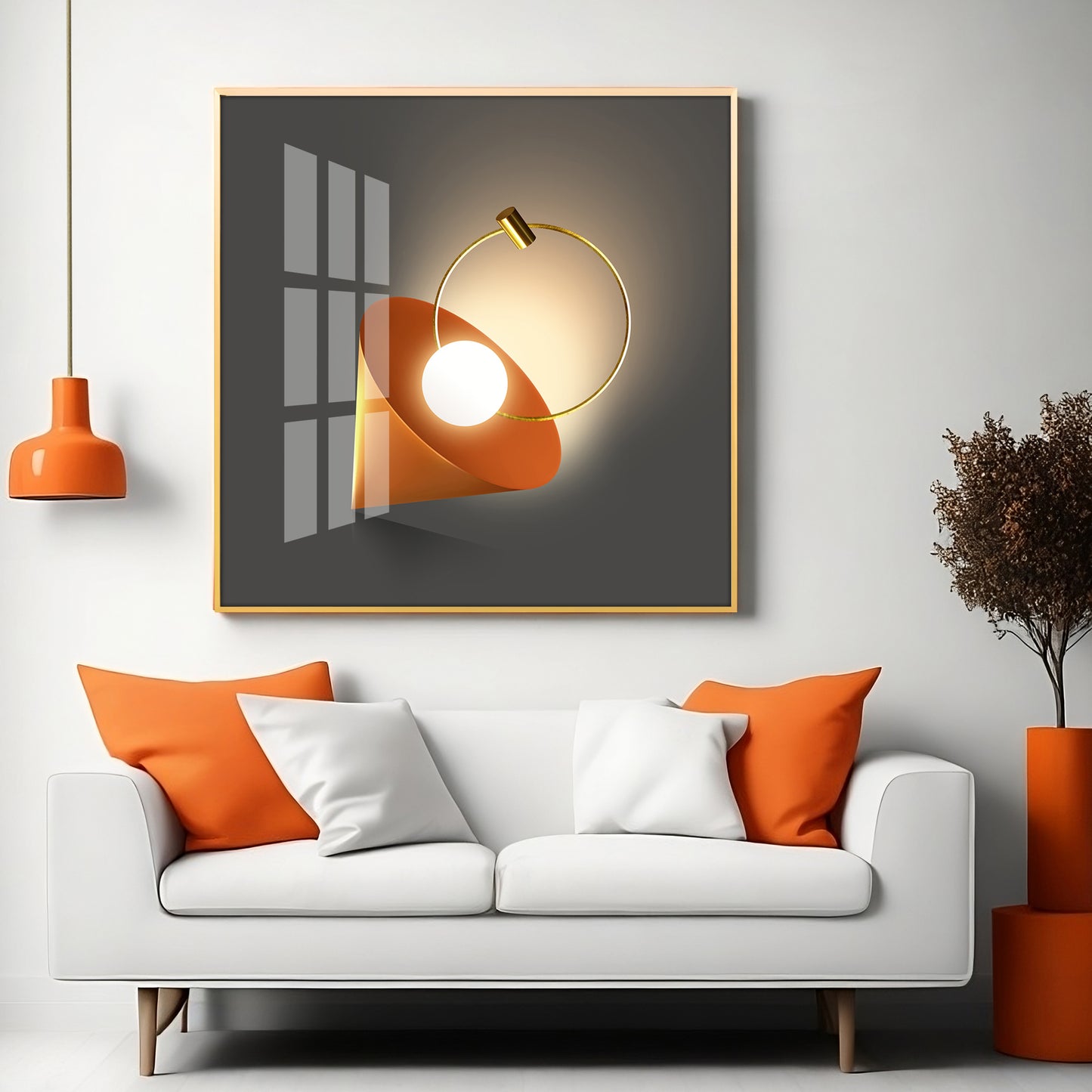 Abstract Geometrical Patterns Premium Acrylic Square Wall Art