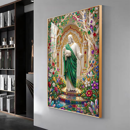 Depicts Jesus Premium Acrylic Vertical Wall Art