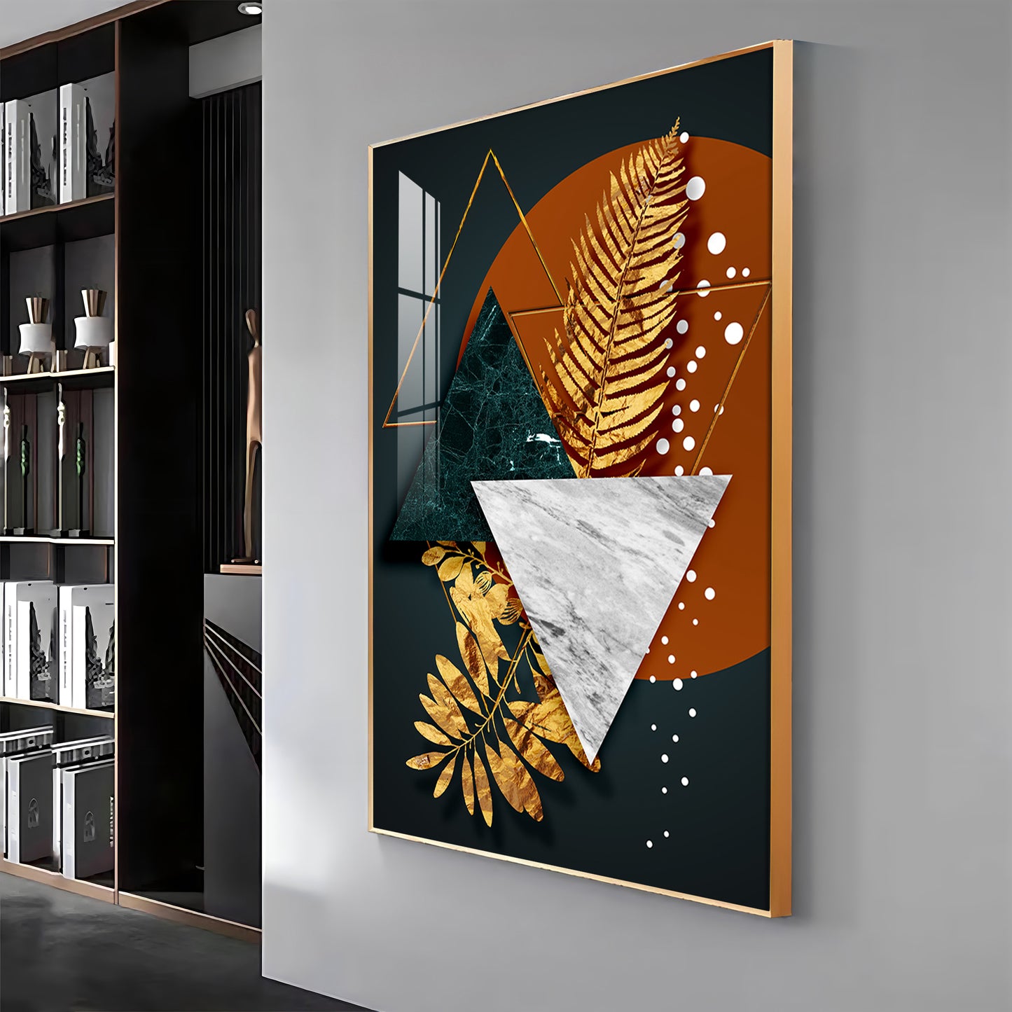 Radiant Shapes Premium Acrylic Vertical Wall Art