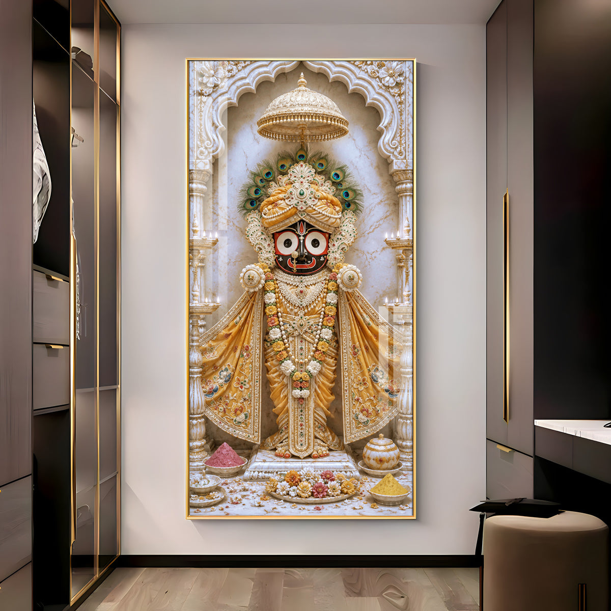 Sacred Jagannath Premium Acrylic Vertical Wall Art